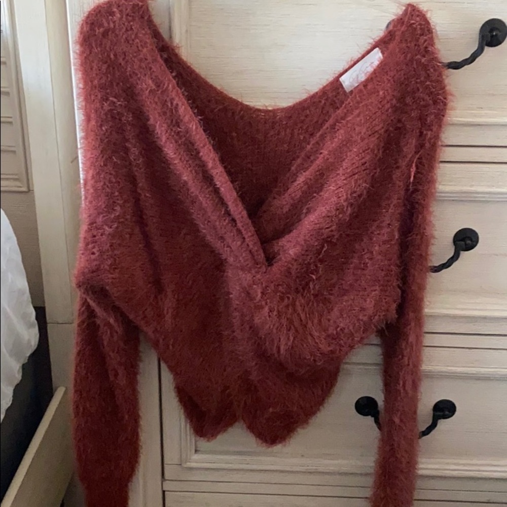 Furry Maroon sweater